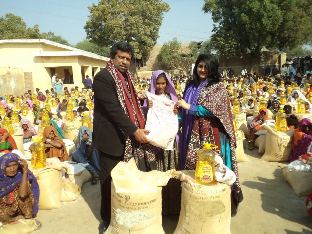 Distribution of Food Package in Badin Sindh 2012