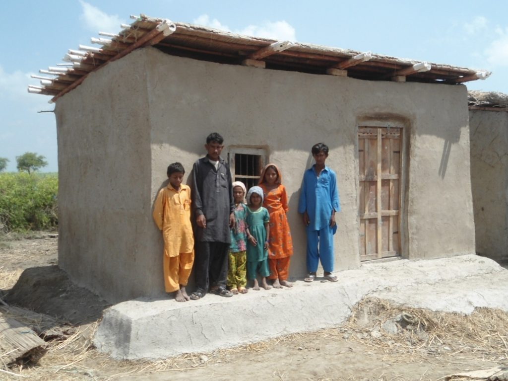 Construction of One Room Mud Shelter in Tando Muhammad Khan Sindh 2013