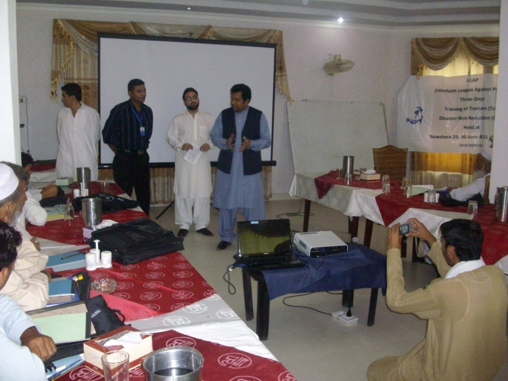Disaster Risk Reduction Trainings in Nowshera KPK 2012