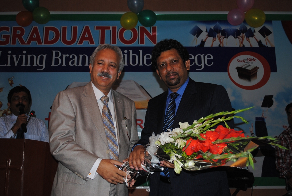 Chairman PIL As Chief Guest in Living Brach Bible collage
