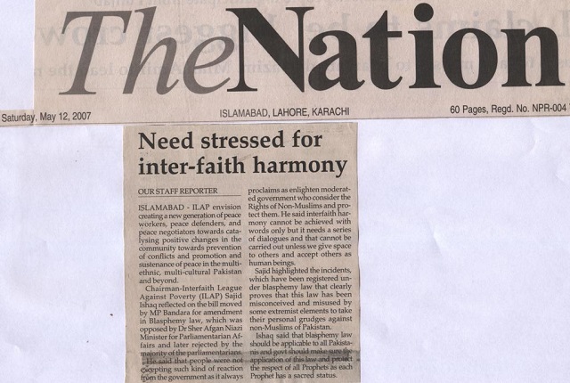 Need stressed for inter-faith harmonyNeed stressed for inter-faith harmony