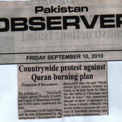 Countrywide protest against Quran burning plan