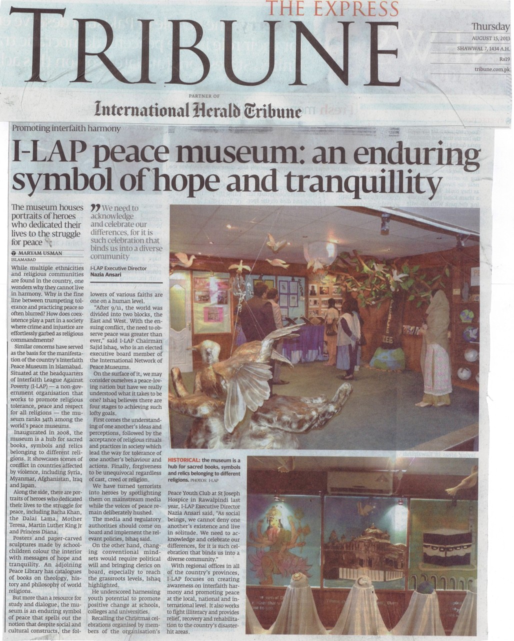 I-LAP peace museum: an enduring symbol of hope and tranquillity