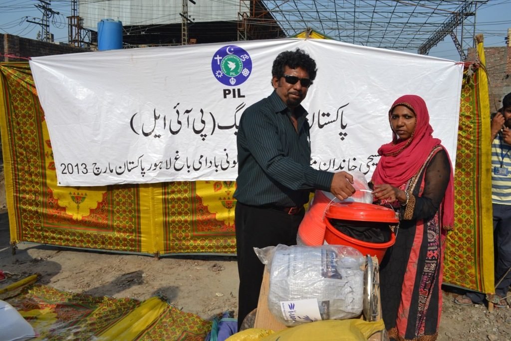 Food and NFI distribution in Badami Bagh- Lahore