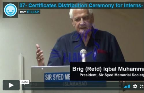 Certificates Distribution Ceremony for Interns 2013