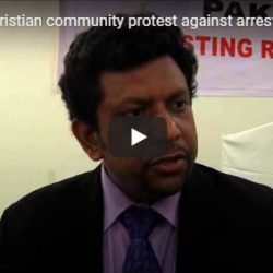 Christian community protest against arrest of teenage girl on blasphemy charge