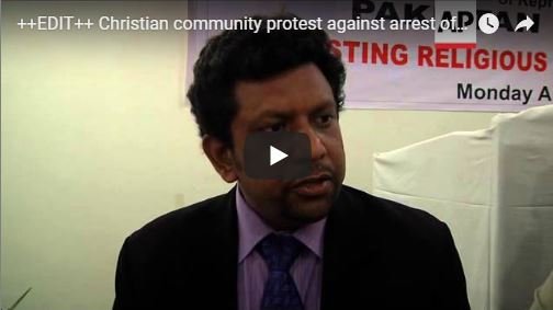 Christian community protest against arrest of teenage girl on blasphemy charge